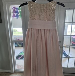 Cinderella Brand Pink Formal Sequin Bodice Dress